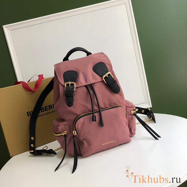 Burberry Medium-Sized Military Backpack Pink Size 22 x 14 x 33 cm - 1