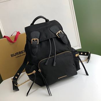 Burberry Medium-Sized Military Backpack Black Size 22 x 14 x 33 cm