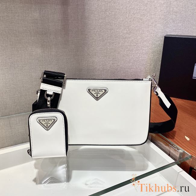 Prada Shoulder Bag White 2VH129 Size 22 x 14 x 2.5 cm - 1