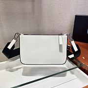 Prada Shoulder Bag White 2VH129 Size 22 x 14 x 2.5 cm - 5