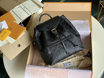 LV Montsouris Backpack Black M45205 Size 27.5 x 33 x 14 cm