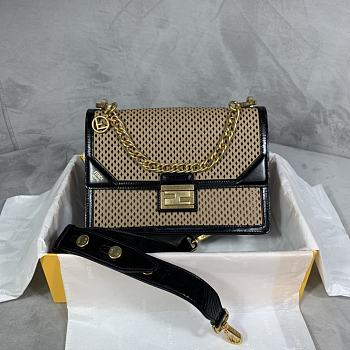 Fendi Kan U Flap Bag Size 25 x 18 x 10.5 cm