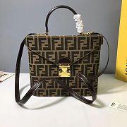 Fendi Coffee Old Flower Box Size 25.5 x 15 x 21 cm - 1