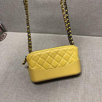 Chanel Gabrielle Yellow 94505 Size 18 x 6 x 11 cm