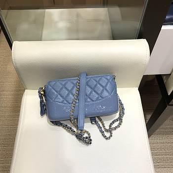 Chanel Gabrielle Blue 94505 Size 18 x 6 x 11 cm