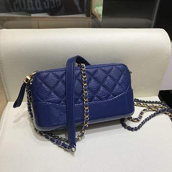 Chanel Gabrielle Dark Blue 94505 Size 18 x 6 x 11 cm