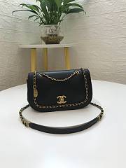 Chanel Dumpling Bag Black AS0371 Size 22 x 7 x 15 cm - 1