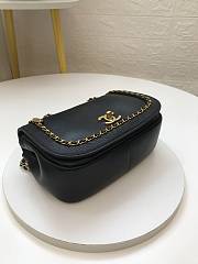 Chanel Dumpling Bag Black AS0371 Size 22 x 7 x 15 cm - 4