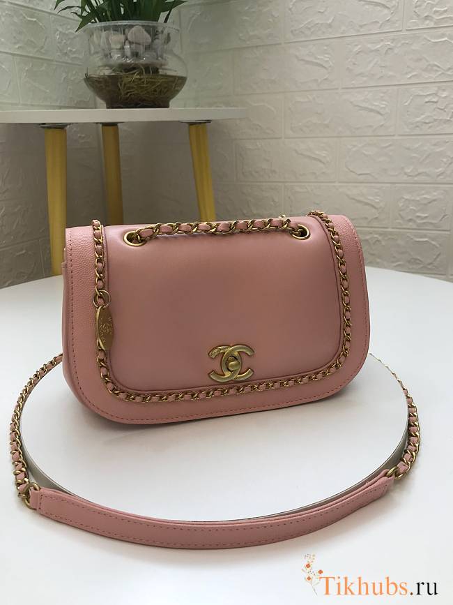 Chanel Dumpling Bag Pink AS0371 Size 22 x 7 x 15 cm - 1