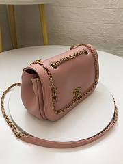 Chanel Dumpling Bag Pink AS0371 Size 22 x 7 x 15 cm - 6