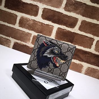 Gucci Men Wallet Wolf Head 451268