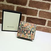 Gucci Wallet Floral Print 636248 Size 11 x 9 cm - 1