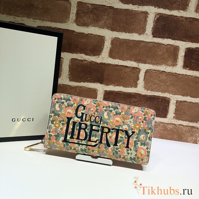 Gucci Long Wallet Floral Print 636249 Size 19 x 10.5 x 2 cm - 1