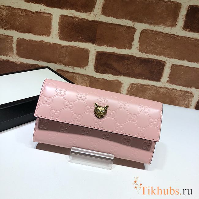 Gucci Long Wallet Pink 548055 Size 19 x 10.5 x 2.5 cm - 1