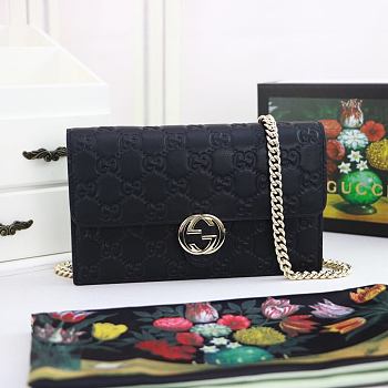 Gucci Chain Bag Black 409340 Size 19 x 11 x 4 cm