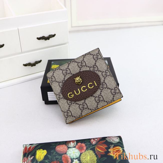 Gucci Wallet Brown Yellow 473954 Size 11 x 9 cm - 1