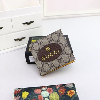 Gucci Wallet Brown Yellow 473954 Size 11 x 9 cm