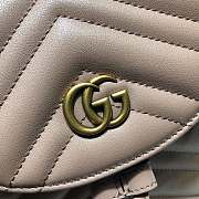 Gucci GG Marmont Matelassé Backpack Milk Tea 528129 Size 19 x 18.5 x 10 cm - 6