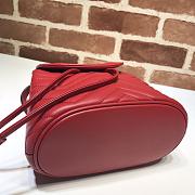 Gucci GG Marmont Matelassé Backpack Red 528129 Size 19 x 18.5 x 10 cm - 3