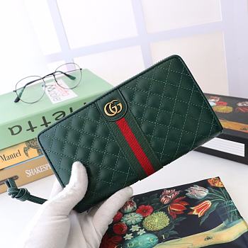 Gucci Wallet Green 536450 Size 19.5 x 10 x 3 cm