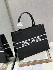 Dior Book Tote Shopping Bag Punching Black 1287 Size 36 × 28 cm - 3