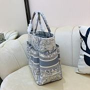 Dior Beach Bag Book Tote Old Flower 9028 Size 42 x 30 x 17 cm - 6