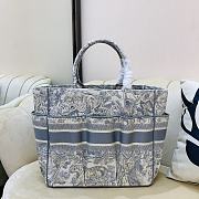 Dior Beach Bag Book Tote Old Flower 9028 Size 42 x 30 x 17 cm - 2