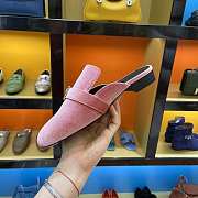 Hermes Pink Flats - 6