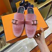 Hermes Pink Flats - 2