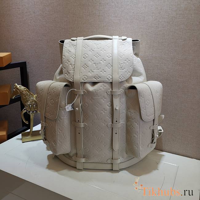 LV Christopher Large Backpack White M53286 Size 44 x 49 x 22 cm - 1