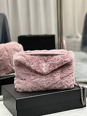 YSL Loulou Puffer Pink 577476 Size 29 × 17 × 11 cm - 1