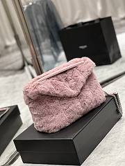 YSL Loulou Puffer Pink 577476 Size 29 × 17 × 11 cm - 3