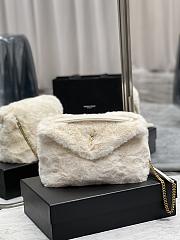 YSL Loulou Puffer White 577476 Size 29 × 17 × 11 cm - 1