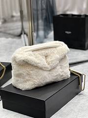 YSL Loulou Puffer White 577476 Size 29 × 17 × 11 cm - 4