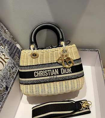 Dior Wicker Basket Bag Size 24 cm