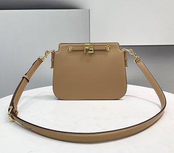 Fendi Touch Smooth Calfskin Beige Size 26.5 x 10 x 19 cm