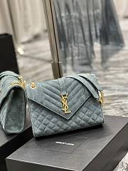 YSL Envelope Frosted Bag 487206 Size 24 × 17.5 × 6 cm - 6