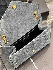 YSL Envelope Frosted Bag 487206 Size 24 × 17.5 × 6 cm - 3