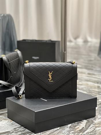 YSL Gaby Envelope Bag Black 668893 Size 26 × 18 × 5 cm