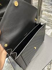 YSL Gaby Envelope Bag Black 668893 Size 26 × 18 × 5 cm - 3