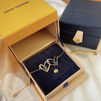 LV Jelwery Love Heart Two-color Bracelet