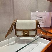 Prada Canvas Shoulder Bag 1BD217 Size 20.5 x 14 x 5 cm - 1