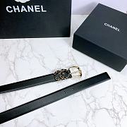 Chanel Calfskin And Golden Metal Belt Black - 6