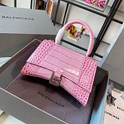 Balenciaga Sakura Pink Crocodile Pattern Size 19 x 8 x 21 cm - 2