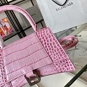 Balenciaga Sakura Pink Crocodile Pattern Size 19 x 8 x 21 cm - 3