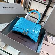 Balenciaga Sakura Blue Crocodile Pattern Size 19 x 8 x 21 cm - 1