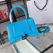 Balenciaga Sakura Blue Crocodile Pattern Size 19 x 8 x 21 cm - 5