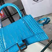 Balenciaga Sakura Blue Crocodile Pattern Size 19 x 8 x 21 cm - 4