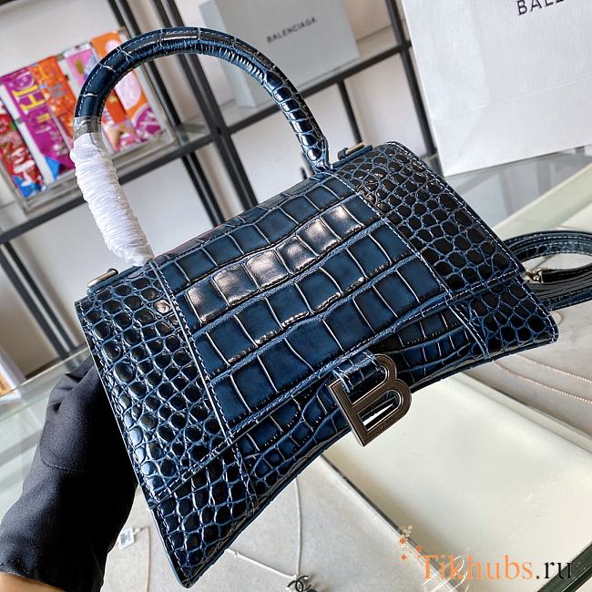 Balenciaga Night Sky Blue Crocodile Pattern Size 19 x 8 x 21 cm - 1