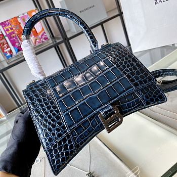 Balenciaga Night Sky Blue Crocodile Pattern Size 19 x 8 x 21 cm